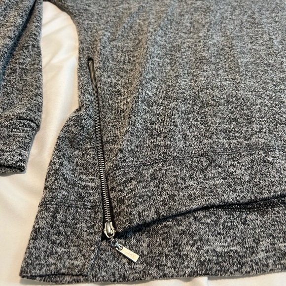 WHBM Grey Zipper Sweater - Picture 2 of 5